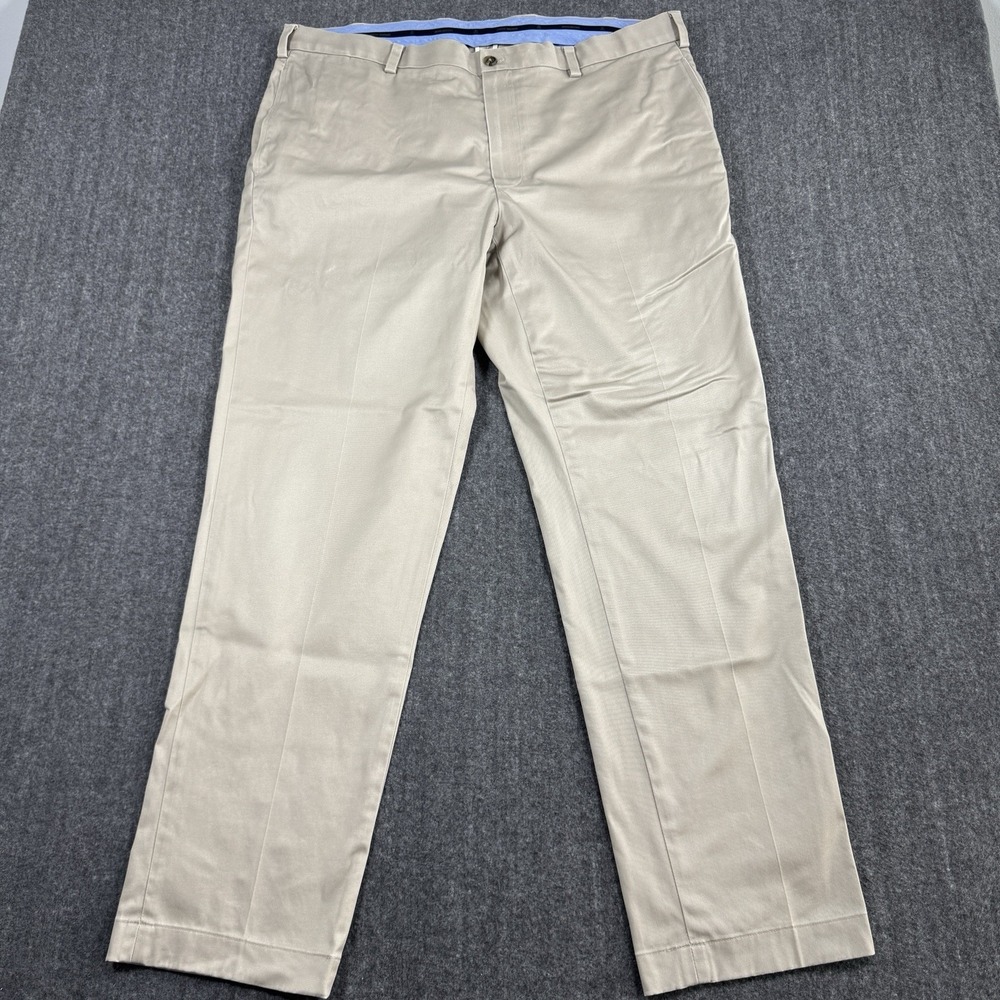 Brooks Brothers Advantage Chino Pants Mens 38x31 Clark Fit Stretch Khaki
